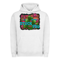 Pigment Lunar Rock stuck on you heart cactus serape leopard background Urban Hoodie - Jasminsmagicworld