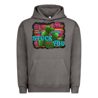 Pigment Tornado stuck on you heart cactus serape leopard background Urban Hoodie - Jasminsmagicworld