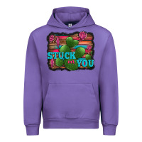 Tulip stuck on you heart cactus serape leopard background Urban Hoodie - Jasminsmagicworld