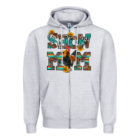 Heather Grey show mom rooster Zipper Hoodie - RanaPortraitStore