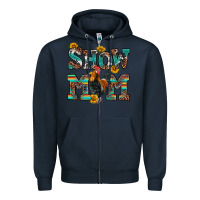 Navy show mom rooster Zipper Hoodie - RanaPortraitStore