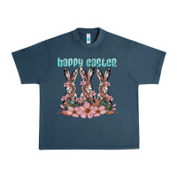 Midnight Navy happy easter bunny Urban Heavy Tee - Artiststas