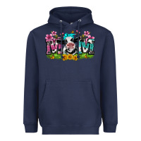 Navy mom with cow Heavyweight Hoodie - Zillion Design Studio