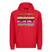 Red aztec western leopard cowhide background Premium Hoodie - AdoDesignShop