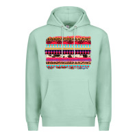 Seafoam aztec western leopard cowhide background Premium Hoodie - AdoDesignShop