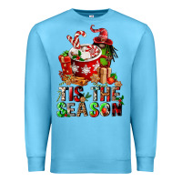 Ocean Blue tis the season Premium Sweatshirt - FaDigitalArtStudio