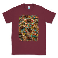 Burgundy western  background Classic Tee - RanaPortraitStore