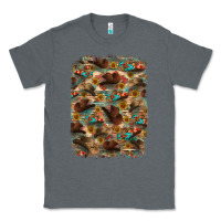 Charcoal Heather western  background Classic Tee - RanaPortraitStore