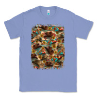 Colony Blue western  background Classic Tee - RanaPortraitStore