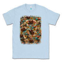 Dusty Blue western  background Classic Tee - RanaPortraitStore