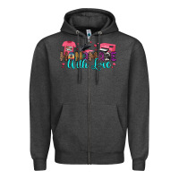 Charcoal Heather handmade with love Zipper Hoodie - RanaPortraitStore