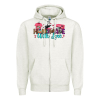 Oatmeal Heather handmade with love Zipper Hoodie - RanaPortraitStore