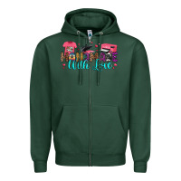 Sports Green handmade with love Zipper Hoodie - RanaPortraitStore