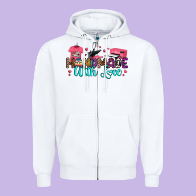 Zipper Hoodie handmade with love