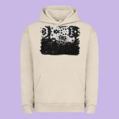 Cowhide Background Urban Hoodie Designed By Barkaloodesign