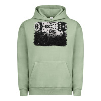 Pigment Oil Green cowhide background Urban Hoodie - BarkalooDesign