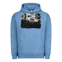 Pigment Pebble Blue cowhide background Urban Hoodie - BarkalooDesign