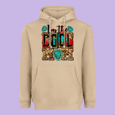 I'm The Cool Mom Heavyweight Hoodie Designed By Zillion Design Studio
