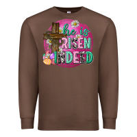 Chestnut he is risen indeed easter Premium Sweatshirt - Neo Western