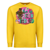 Lemon he is risen indeed easter Premium Sweatshirt - Neo Western
