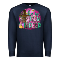 Navy he is risen indeed easter Premium Sweatshirt - Neo Western