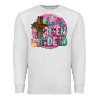 Oatmeal Heather he is risen indeed easter Premium Sweatshirt - Neo Western