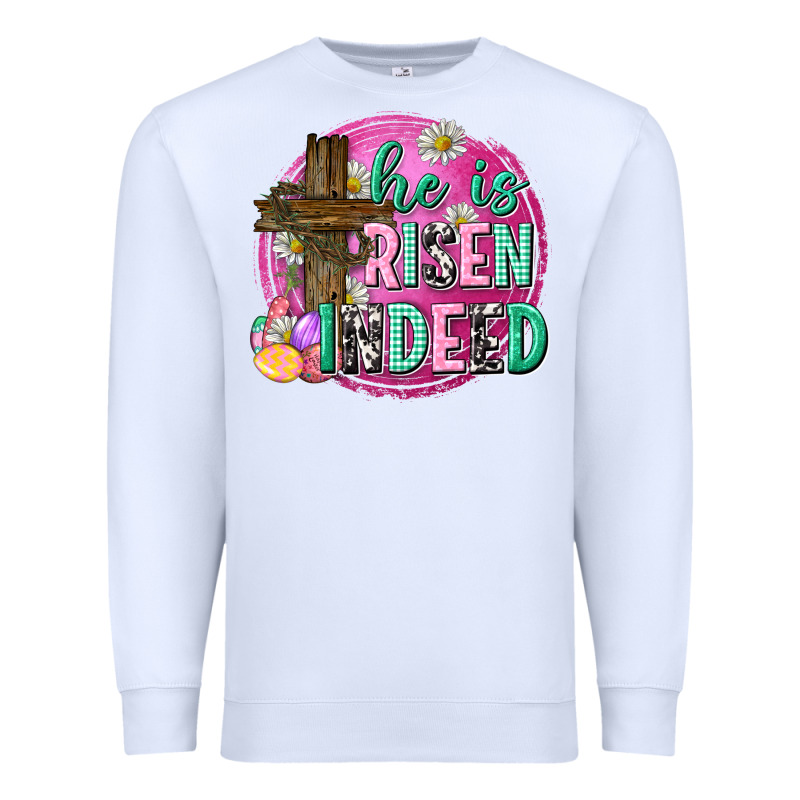 He Is Risen Indeed Easter Premium Sweatshirt by Neo Western | Teevron