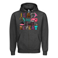 Charcoal Heather eat sleep craft repeat Zipper Hoodie - RanaPortraitStore