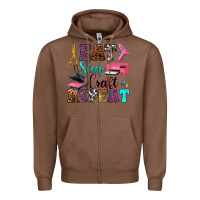 Chestnut eat sleep craft repeat Zipper Hoodie - RanaPortraitStore