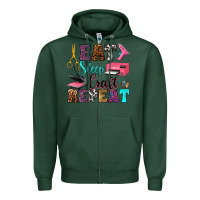 Sports Green eat sleep craft repeat Zipper Hoodie - RanaPortraitStore