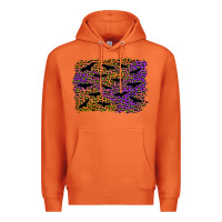 Carrot halloween leopard bat background Premium Hoodie - AdoDesignShop