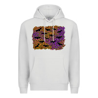 Dove Grey halloween leopard bat background Premium Hoodie - AdoDesignShop