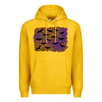 Lemon halloween leopard bat background Premium Hoodie - AdoDesignShop