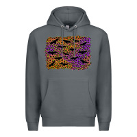 Rock halloween leopard bat background Premium Hoodie - AdoDesignShop