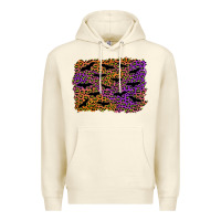 Sandshell halloween leopard bat background Premium Hoodie - AdoDesignShop