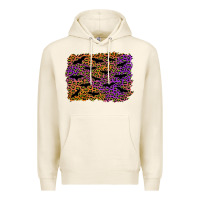 Tofu halloween leopard bat background Premium Hoodie - AdoDesignShop