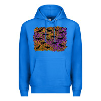 True Royal halloween leopard bat background Premium Hoodie - AdoDesignShop