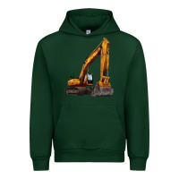 Forest Green excavator Urban Hoodie - LillyAllenDesigns