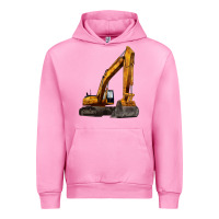 Fuchsia Pink excavator Urban Hoodie - LillyAllenDesigns