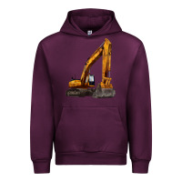 Mauve Wine excavator Urban Hoodie - LillyAllenDesigns