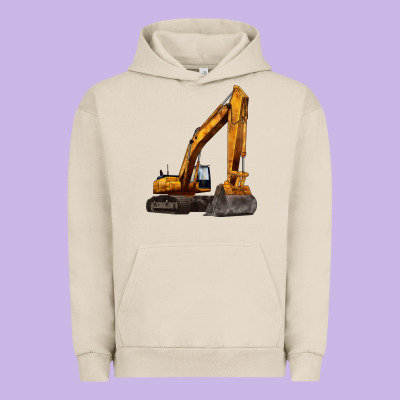 Excavator Urban Hoodie Designed By Lillyallendesigns