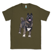 Army Green American akita Classic Tee - RanaPortraitStore