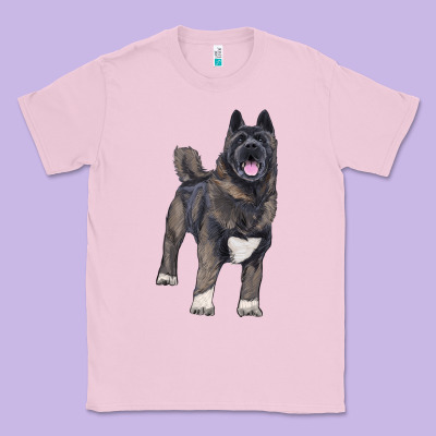 American Akita Classic Tee Designed By Ranaportraitstore