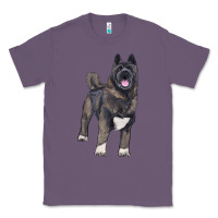 Lavender American akita Classic Tee - RanaPortraitStore