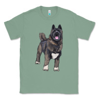 Sage American akita Classic Tee - RanaPortraitStore