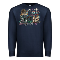 Navy best cat mom ever Premium Sweatshirt - SublimationCraftShop