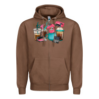 Chestnut crafting coffee cups Zipper Hoodie - RanaPortraitStore