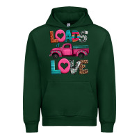 Forest Green loads of love valentine's day truck Urban Hoodie - Jasminsmagicworld