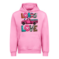 Fuchsia Pink loads of love valentine's day truck Urban Hoodie - Jasminsmagicworld