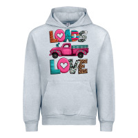 Heather Grey loads of love valentine's day truck Urban Hoodie - Jasminsmagicworld